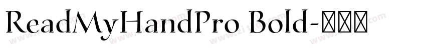 ReadMyHandPro Bold字体转换